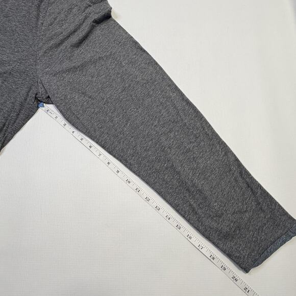 James Perse Shirt Mens XXL Heather Gray Long Sleeve Soft Crewneck Made in Japan - Picture 6 of 8